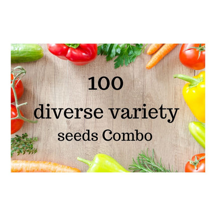 100 Varieties Vegetable Seeds Combo Pack for Home Gardening | Hooga Seeds