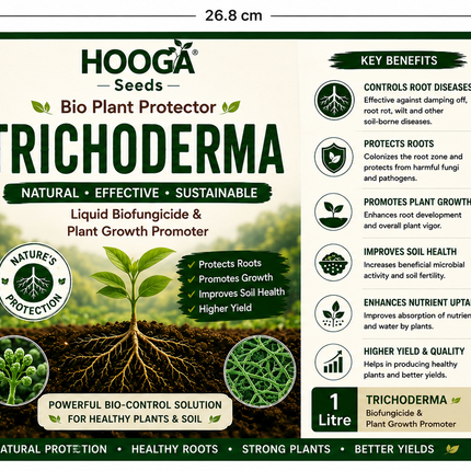 Trichoderma 1 Litre | Biological Fungicide and Soil Health Biofertilizer – HOOGA Seeds