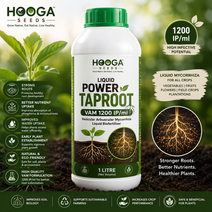Liquid Power Taproot VAM 1200 IP/ml | Liquid Mycorrhiza Biofertilizer – HOOGA Seeds