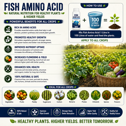 Fish Amino Powder | Organic Fish Fertilizer for Plants | HOOGA Seeds
