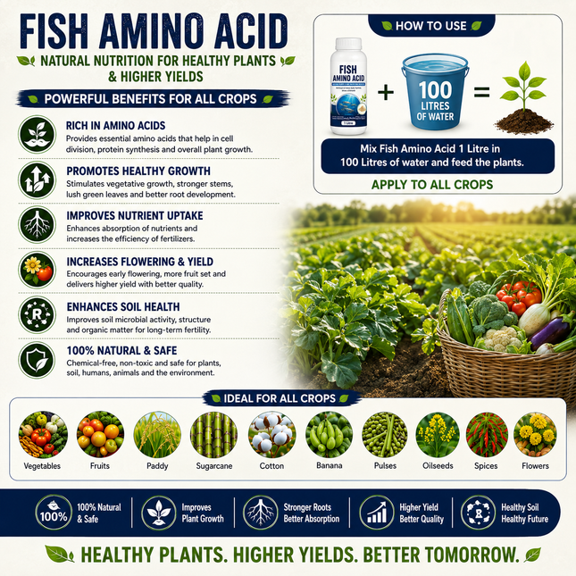 Fish Amino Powder | Organic Fish Fertilizer for Plants | HOOGA Seeds