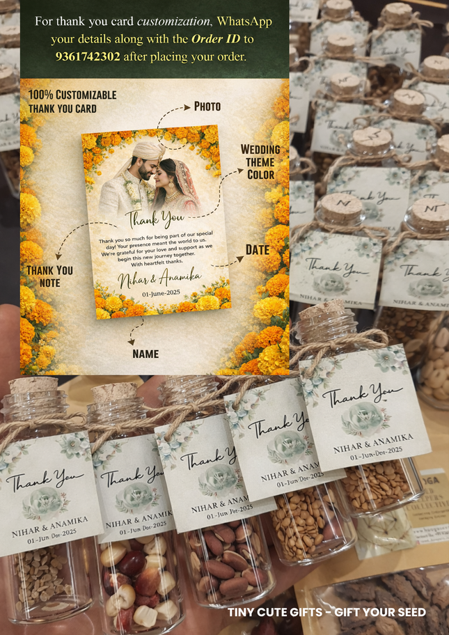 Eco-Friendly Seed Vials Return Gifts | Wedding &amp; Baby Shower Gifts
