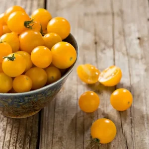Yellow Round Cherry Tomato open pollinated seeds