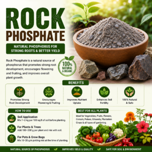 Buy Rock Phosphate Powder Online | Natural Phosphorus Fertilizer | HOOGA Seeds