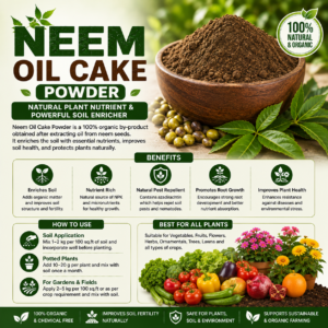 Buy Neem Oil Cake Powder Online | Neem Cake Fertilizer | HOOGA Seeds
